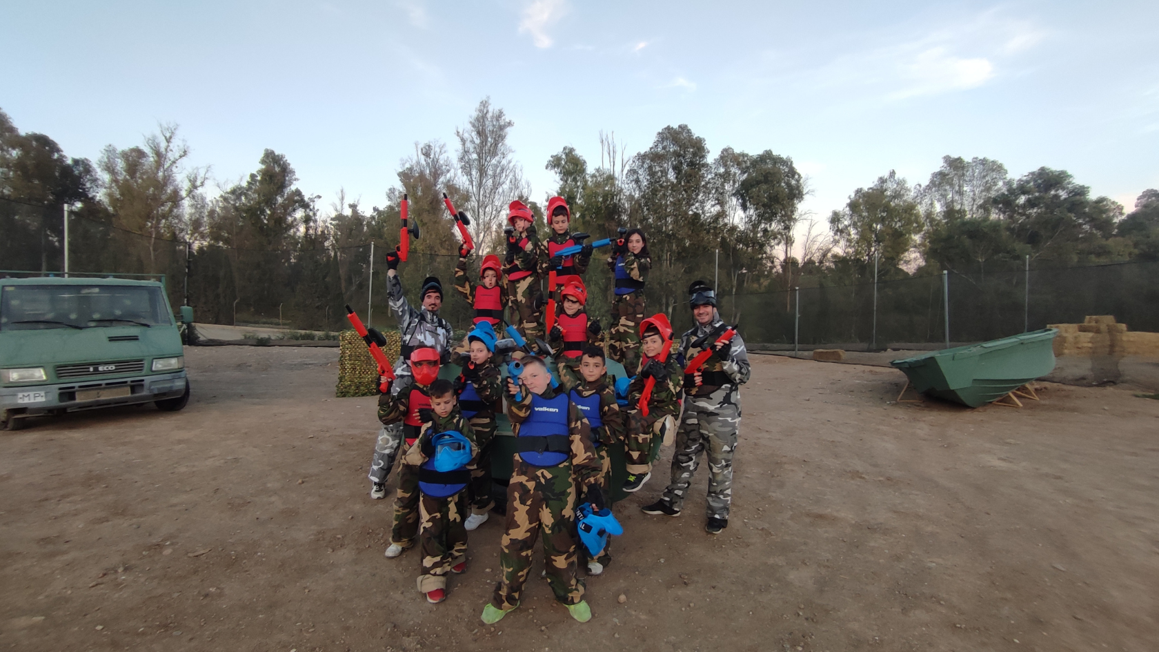 Mini paintball para niños en Málaga