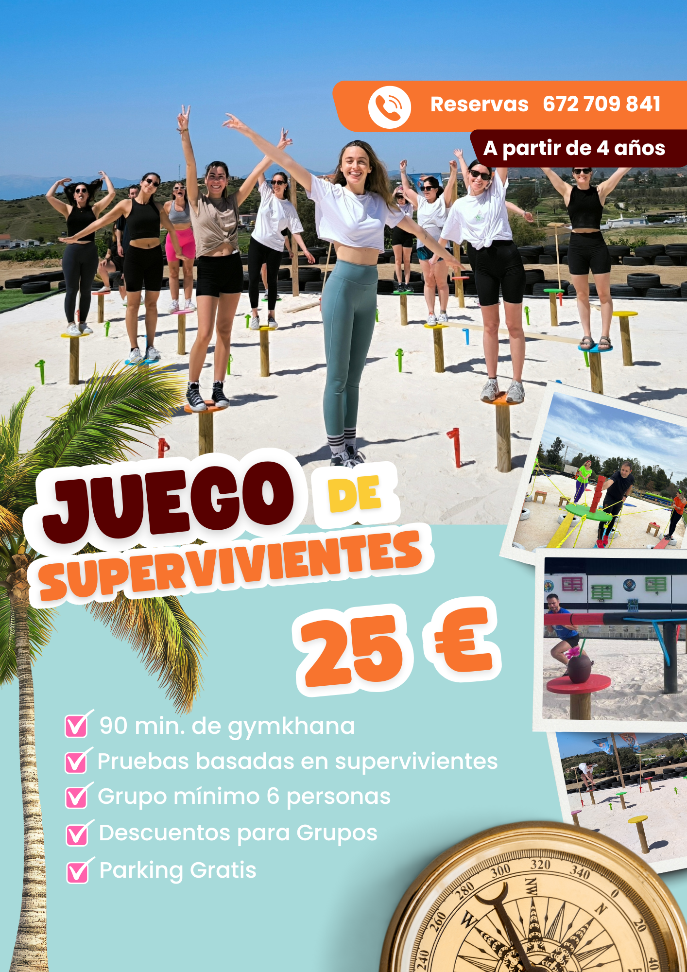 juego supervivencia malaga precios