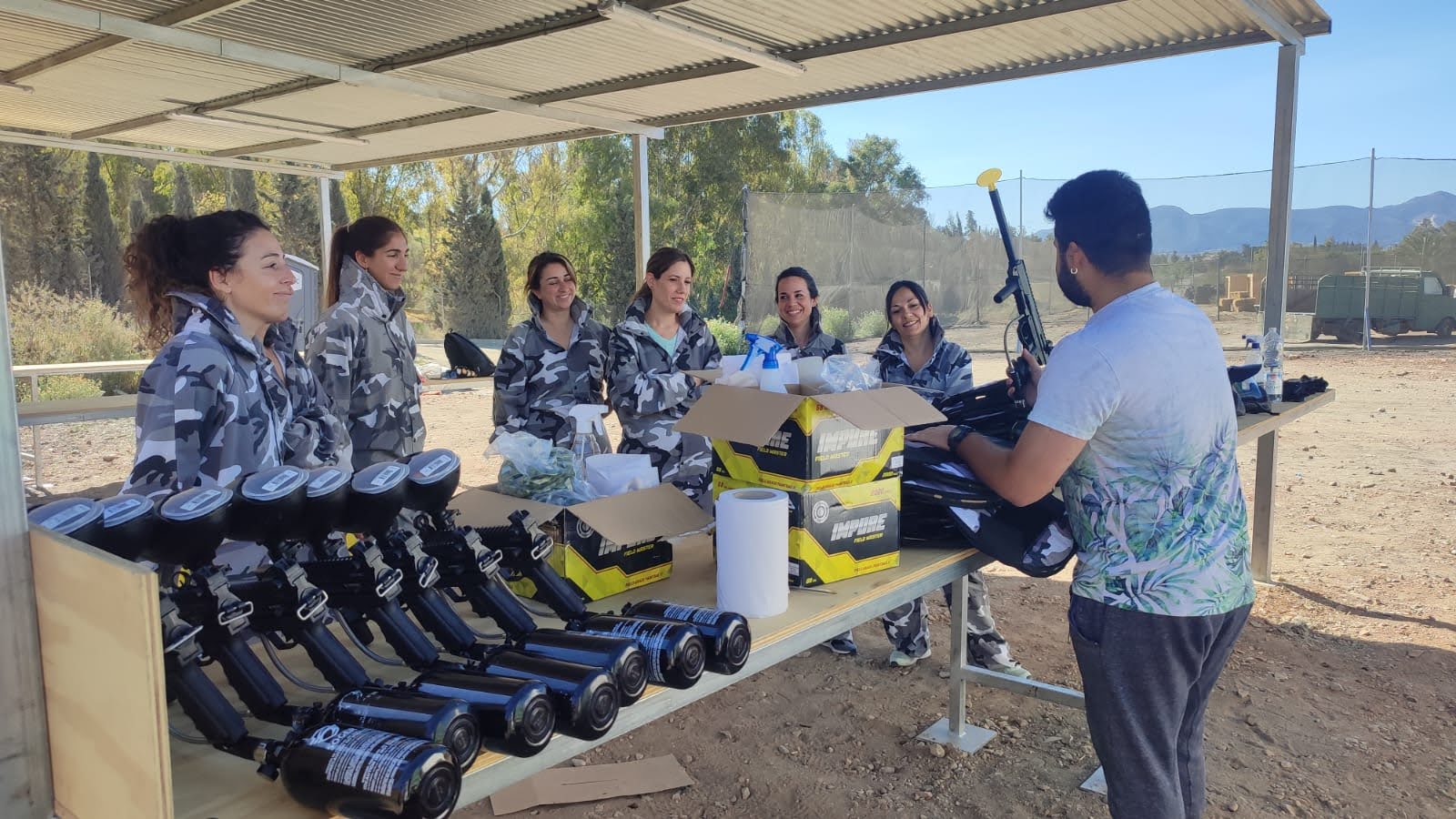 Paintball para despedidas de soltera en Málaga