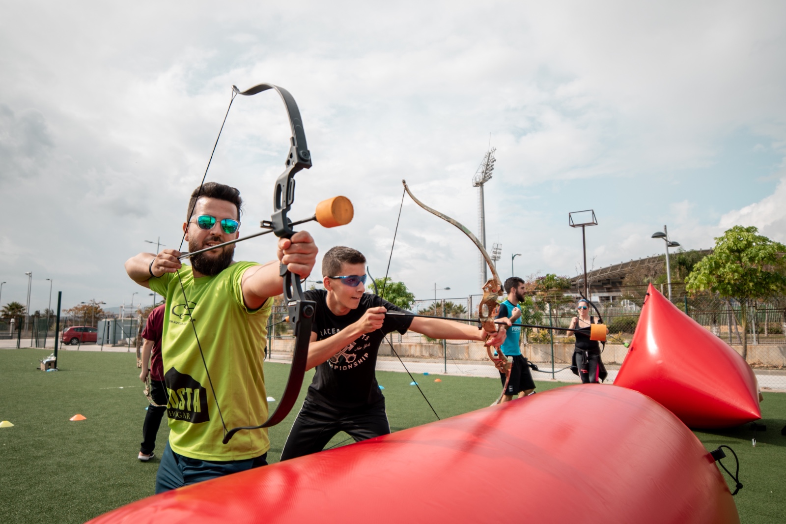 Team building con batalla de arqueros en Málaga