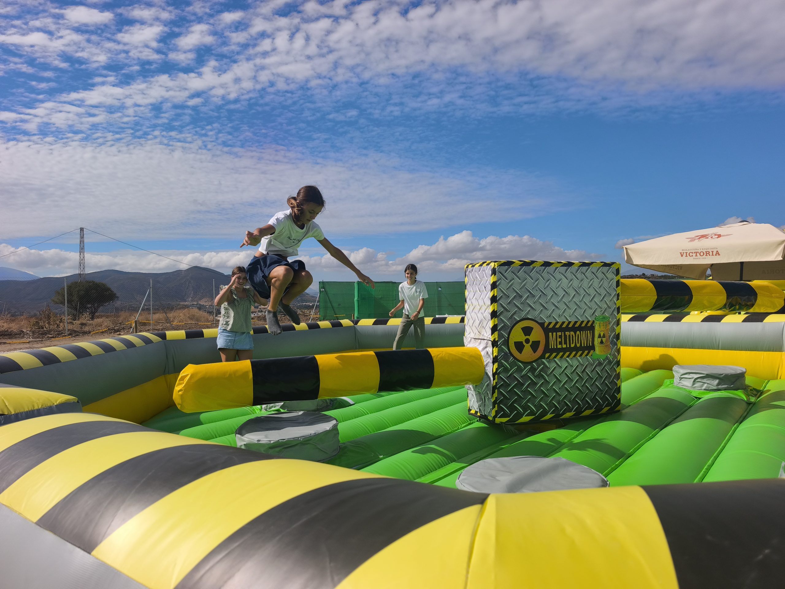 Barredora hinchable para niños en Yujuland Kids, Málaga